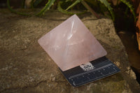 Polished Pink Rose Quartz Pyramids (A Grade) x 2 From Madagascar - Toprock Gemstones and Minerals 