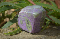 Polished Stichtite & Serpentine Free Forms x 4 From Barberton, South Africa