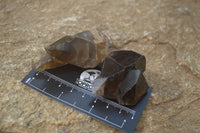 Natural Clear Smokey Quartz Crystals  x 12 From Malawi