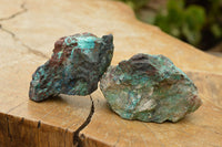 Natural Rough Blue Shattuckite Specimens  x 12 From Kaokoveld, Namibia - TopRock