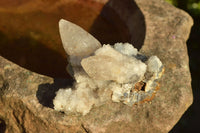 Natural Rare Hollow "Snow" Quartz Specimens (Some With Dog Tooth Calcite Crystals) x 24 From Albert Mountain, Lesotho - TopRock