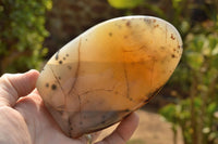 Polished Dendritic Agate Standing Free Forms  x 3 From Moralambo, Madagascar - TopRock