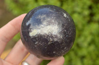 Polished Dark Purple Lepidolite Spheres x 4 From Madagascar - TopRock