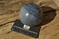 Polished Beautifully Blue Lazulite Spheres x 2 From Madagascar - TopRock