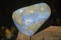 Polished Extra Large Blue Lace Agate Free Form  x 1 From Nsanje, Malawi - Toprock Gemstones and Minerals 