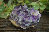 Natural Dark Purple Amethyst Clusters  x 3 From Mapatizya, Zambia - TopRock