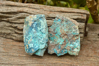 Natural Rough Blue Shattuckite Specimens  x 12 From Kaokoveld, Namibia - TopRock