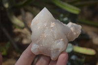 Natural Cathedral Window Quartz Crystals  x 6 From Madagascar