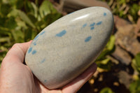 Polished Blue Spotted Spinel / Dalmatian Stone Standing Free Forms  x 3 From Madagascar - TopRock