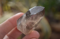 Polished Wispy Phantom Smokey Quartz Points x 20 From Madagascar