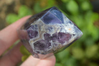 Polished Dark Purple Chevron Amethyst Points  x 6 From Zambia - Toprock Gemstones and Minerals 