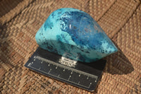 Polished Blue Shattuckite Free Forms  x 3 From Namibia