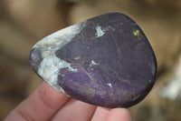 Polished One Side Polished Purpurite Free Forms x 12 From Erongo, Namibia