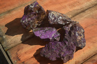 Natural Metallic Purpurite Cobbed Specimens  x 5 From Erongo, Namibia - Toprock Gemstones and Minerals 