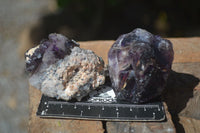 Natural Large Smokey Amethyst Crystal Specimens  x 6 From Chiredzi, Zimbabwe - Toprock Gemstones and Minerals 