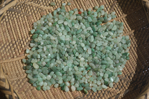 Polished Mini Craft Aventurine Tumble Stones - Sold per 500 g - From Zimbabwe