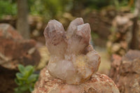 Natural Red Hematoid Phantom Quartz Clusters  x 4 From Karoi, Zimbabwe - TopRock