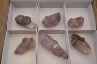 Natural Large Window Amethyst Crystals  x 6 From Chiredzi, Zimbabwe