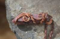 Polished Mixed Copper Wire Wrapped Pendants  x 6 From Madagascar