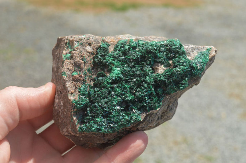 Natural Crystalline Malachite Specimens x 3 From Tenke Fungurume