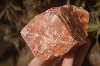 Natural New Sunset Orange Calcite Specimens  x 3 From Spitzkop, Namibia