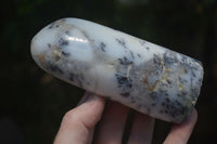 Polished Dendritic White Opal Standing Free Forms & Gallets x 6 From Madagascar - Toprock Gemstones and Minerals 