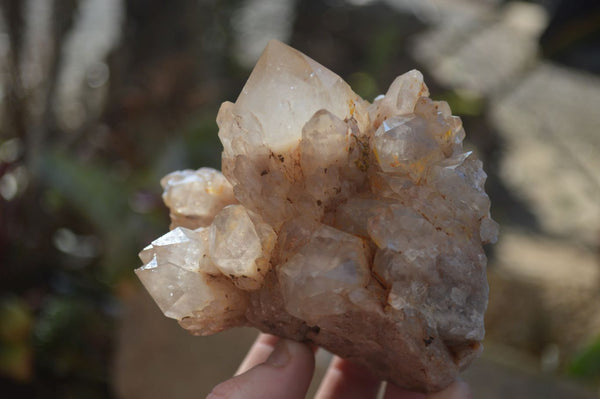 Natural Cascading Smokey Quartz Clusters x 2 From Luena, Congo