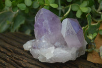 Natural Jacaranda Amethyst Clusters  x 3 From Zambia - Toprock Gemstones and Minerals 