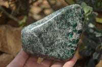 Polished Rare Emerald Mica In Matrix Standing Free Forms x 1 From Mutoko, Zimbabwe