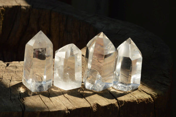 Polished Clear Quartz Crystal Points x 24 From Madagascar - TopRock