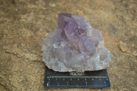 Natural Jacaranda Amethyst Clusters  x 3 From Zambia - Toprock Gemstones and Minerals 