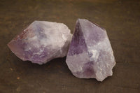 Natural Single Jacaranda Amethyst Crystals x 12 From Zambia