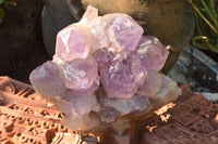 Natural Jacaranda Amethyst Quartz Clusters x 2 From Zambia - TopRock