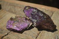 Natural Metallic Purpurite Cobbed Specimens  x 5 From Erongo, Namibia - Toprock Gemstones and Minerals 