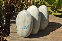 Polished Blue Spotted Spinel / Dalmatian Stone Standing Free Forms  x 3 From Madagascar - TopRock