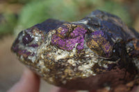 Natural Metallic Purpurite Cobbed Specimens x 6 From Erongo, Namibia