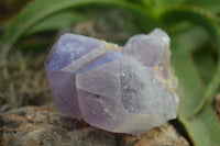 Natural Jacaranda Amethyst Clusters  x 3 From Mumbwa, Zambia - Toprock Gemstones and Minerals 