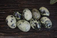 Polished Spotted Leopard Stone Eggs x 8 From Nyanga & Shamva, Zimbabwe - Toprock Gemstones and Minerals 