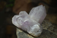 Natural Jacaranda Amethyst Clusters  x 3 From Zambia - Toprock Gemstones and Minerals 