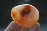 Polished Carnelian Agate Palm Stones  x 6 From Madagascar - Toprock Gemstones and Minerals 