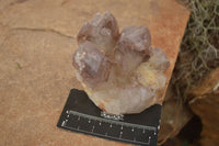 Natural Red Hematoid Phantom Quartz Clusters  x 4 From Karoi, Zimbabwe - TopRock