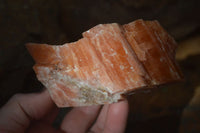 Natural New Sunset Orange Calcite Specimens  x 6 From Spitzkop, Namibia