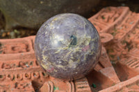 Polished Small Purple Lepidolite Spheres (Rubellite Inclusions on some) x 6 From Madagascar - TopRock