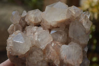 Natural Cascading Smokey Quartz Clusters x 2 From Luena, Congo