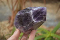 Polished Chevron Amethyst Point x 1 From Zambia