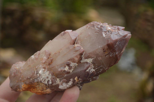 Natural Red Hematoid Phantom Quartz Clusters  x 4 From Karoi, Zimbabwe - TopRock