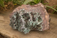 Natural Drusy Coated Ball Malachite On Dolomite Specimen  x 1 From Likasi, Congo