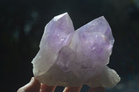 Natural Jacaranda Amethyst Clusters  x 3 From Zambia - Toprock Gemstones and Minerals 