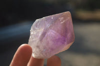 Natural Single Jacaranda Amethyst Crystals x 12 From Zambia