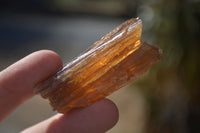 Natural Honey Aragonite Etched & Cobbed Pieces  x 35 From Namibia